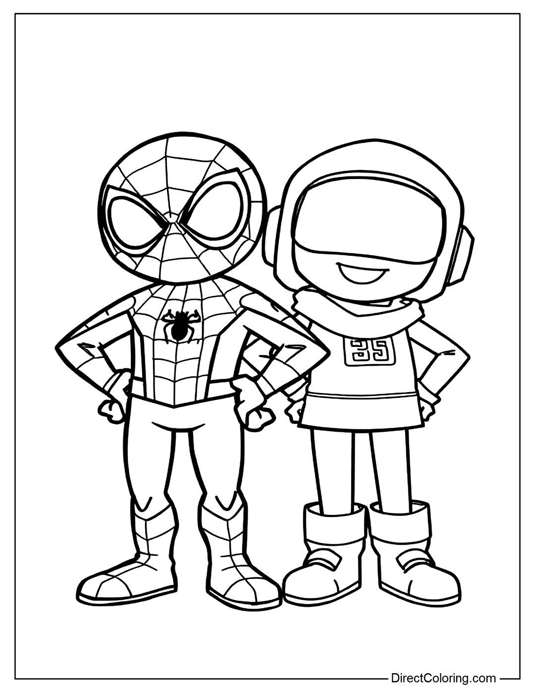 Printable Spiderman Coloring Page